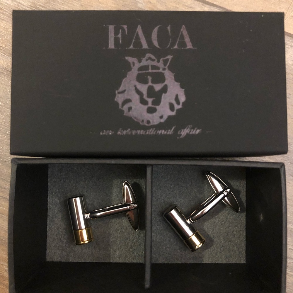 Gun Bullet Cuff Links